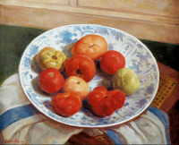 Картины - Нора Хейзен. Натюрморт с помидорами