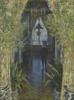 Картины - Жан Моне в доме художника в Аржантее. 1875