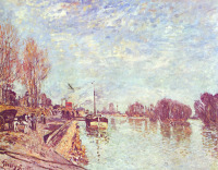 Картины - Сена близ Сюрена. 1879