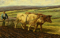 Картины - Вильгельм Вестероп. Фермер на пашне
