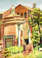 Картины - Ванесса Белл. Церковь в Риме