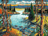 Картины - Джон Берроу. Озеро Норт-Энд-Бивер в Канаде
