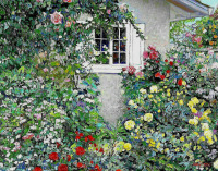 Картины - Джон Берроу. Розовый сад