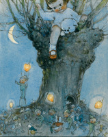 Картины - Мэйбел Люси Эттуэл. Томми проводит ночь на дереве