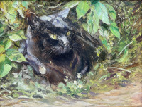 Картины - Айрис Коллетт. Чёрная кошка