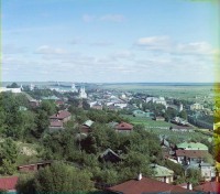 Владимир - Город Владимир на Клязьме. Вид от Успенского собора с юго-запада.