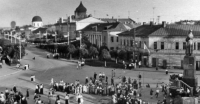 Тула - Тула, Тула, Тула - я, Тула - Родина моя!   Народные гулянья на площади Челюскинцев в 1955 году.