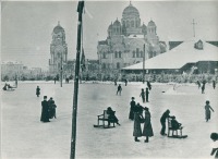 Иркутск - Фотография Казанского собора и Тихвинской площади (конец XIX века).