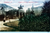 Калининград - Парадеплатц. Королевский сад с памятником королю Фридриху Вильгельму III