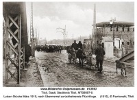 Советск - Возвращение беженцев в родные края, после мартовских боёв 1915 года за Мемель и Тауроген
