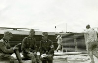 Советск - Тильзит. Немецкие военнослужащие возле причала порта