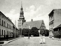 Советск - Вид на зерновой рынок (позже Флетхерплатц) и Немецкую орденскую кирху
