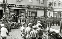 Черняховск - Insterburg. Lindenstrasse. Russische Parade am 5 Sept. 1914.