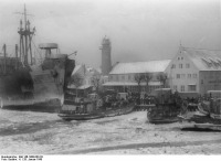 Балтийск - Беженцы в порту Pillau. 26 января 1945 года