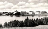 Багратионовск - Preussisch Eylau, Warschkeiter See mit Infanterie-Kasernen und Badeanstalt