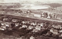 Янтарный - Пальмникен (ныне пос. Янтарный) и карьер Вальтер. Фото 1930 года.