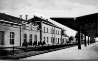 Нестеров - Stallupеnen, Kreis Ebenrode. Bahnhof, Gleisseite