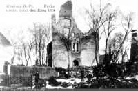 Правдинск - Zerstoerte Kirche 1914—1918, Россия, Калининградская область, Правдинск