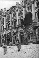 Ленинградская область - Вид разрушенного немцами Екатерининского дворца