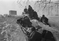 Выборг - Красноармейцы на боевых позициях в районе боевых действий с финнами