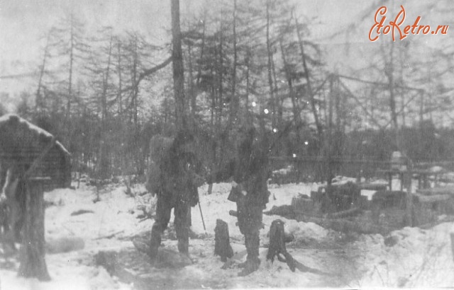 Магаданская область - Колымская тайга. Геологи готовы к выходу. 1943