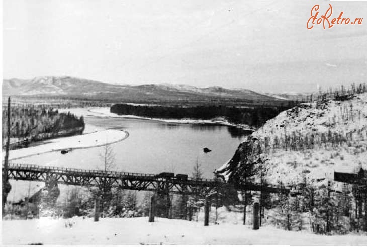 Магаданская область - Старый мост через реку Кулу. 1970-1979