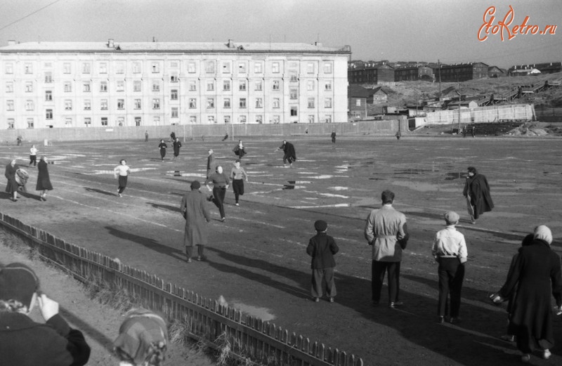Мурманск - Мурманск. 1960 г. Стадион Строитель.