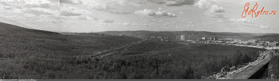 Мурманск - Вид на поселок Нагорное 1973, Россия, Мурманская область, Мурманск
