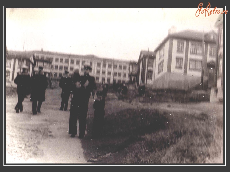 Полярный - Вид школы №1 в сентябре 1957 г.