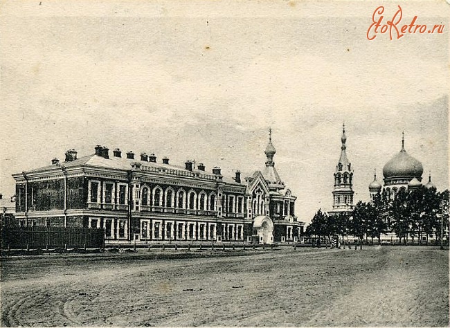 Омск - Дом Архирея и Кафедральный собор