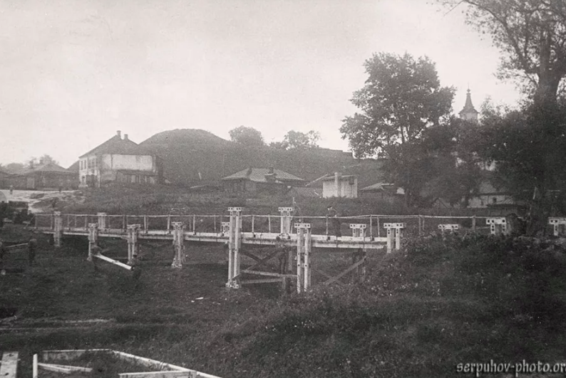 Серпухов - Наш славный город Серпухов.      Старо базарный мост.  1915 год.