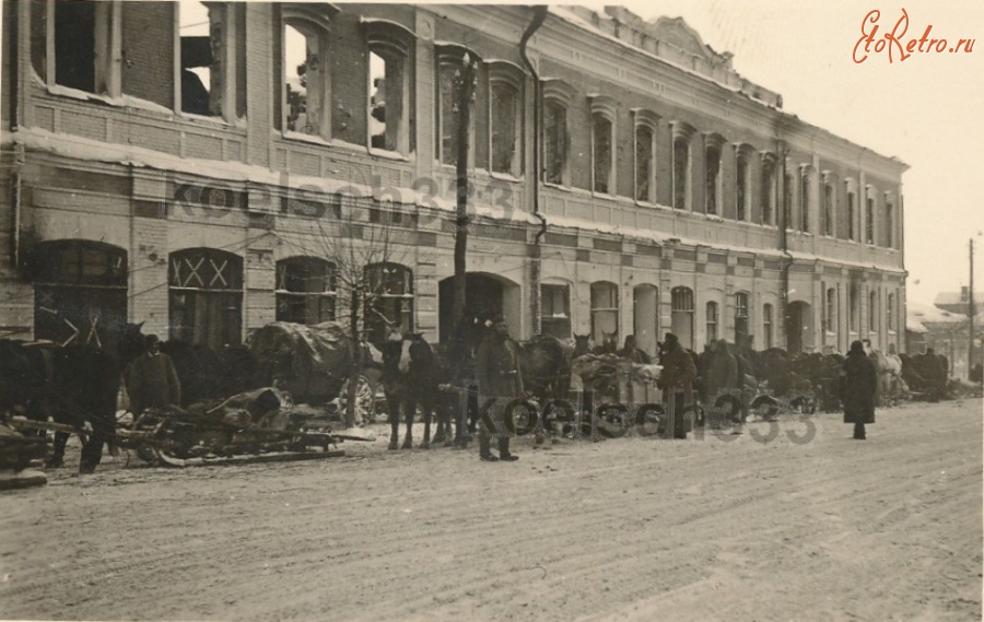Болхов - Дом на улице Ленина в Болхове во время оккупации 1941-1943 гг
