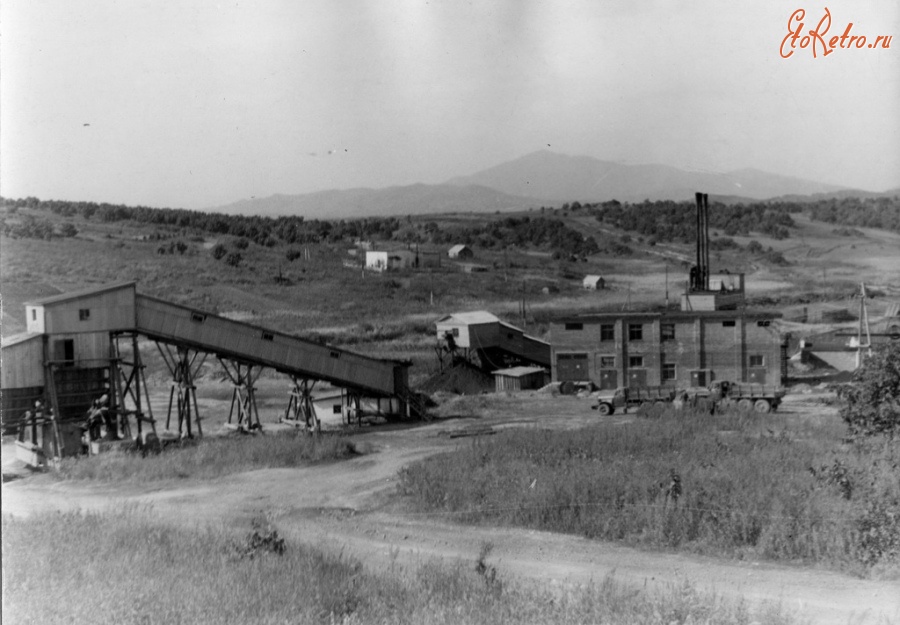 Краскино - Вид шахты «Хасанская». Краскино. 1971
