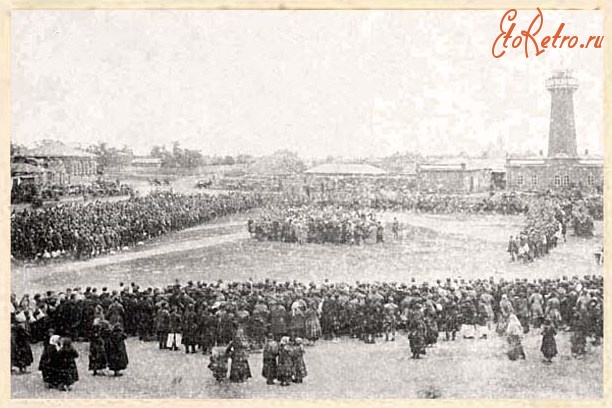 Шацк - Сход в Шацке. 1914 год