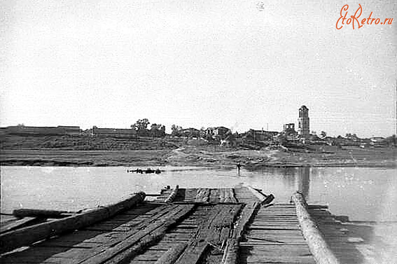 Шацк - Старый разводной мост через реку Цна. Весенний паводок.