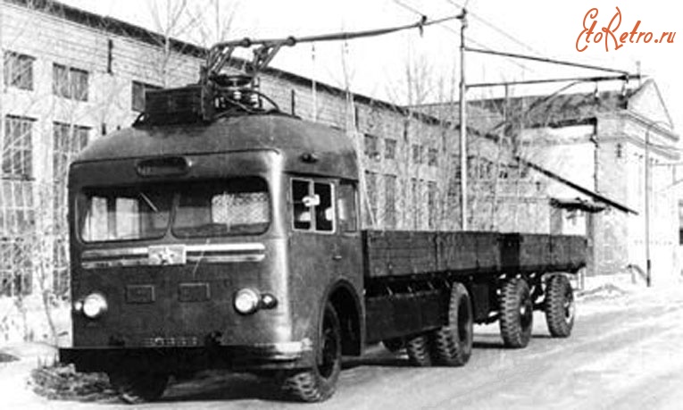 Энгельс - Грузовой троллейбус ТБУ-3 с прицепом