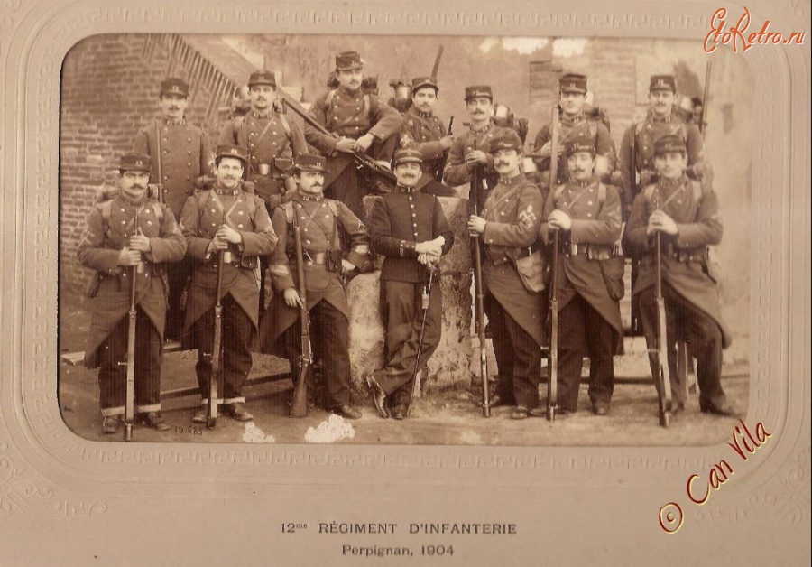 Разное - Офицер и солдаты 12-го пехотного полка.