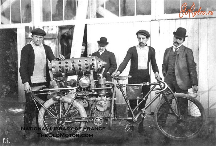 Разное - Французские гоночные мотоциклы начала ХХ века.