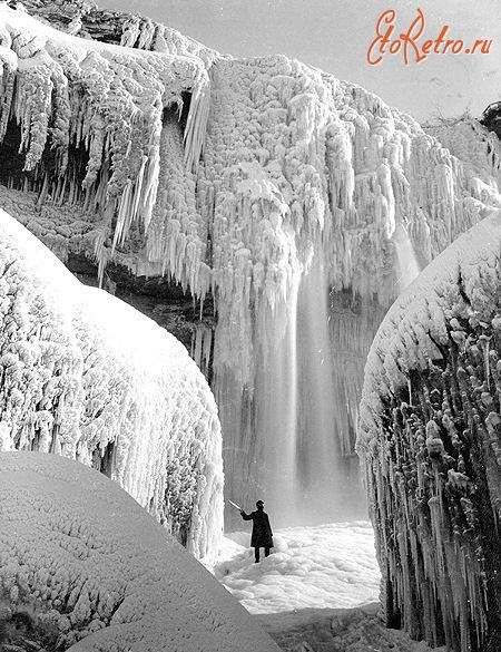 Разное - Замерзший Ниагарский водопад