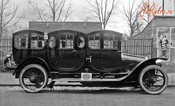 Ретро автомобили - Французское такси 1910 года