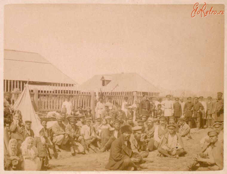 Тымовское - Базар в Дербинском (ныне Тымовское) на Сахалине в начале XX века