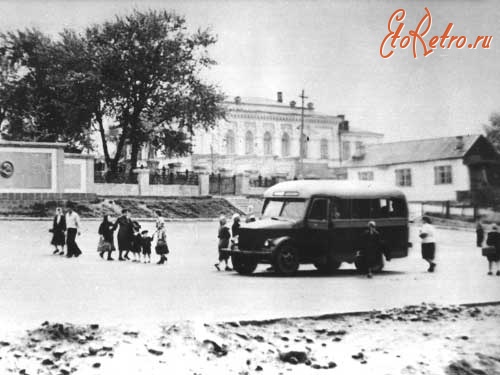 Кушва - Один из первых автобусов в Кушве. Советское время