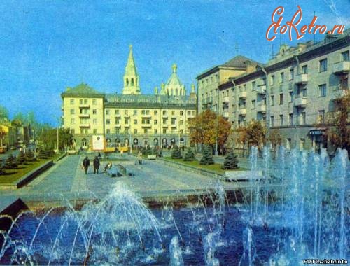 Житомир - Городской цветной-фонтан.