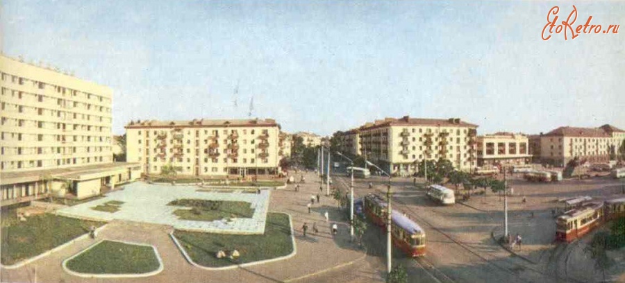 Житомир - Панорама площади Победы.
