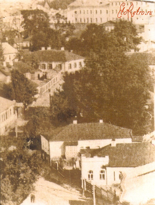 Житомир - Панорама улицы Театральной с водопроводной башни.