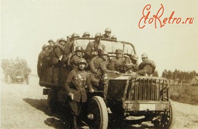 Житомир - 1-й полк піхоти  Легіонів Польських по дорозі на Житомир.