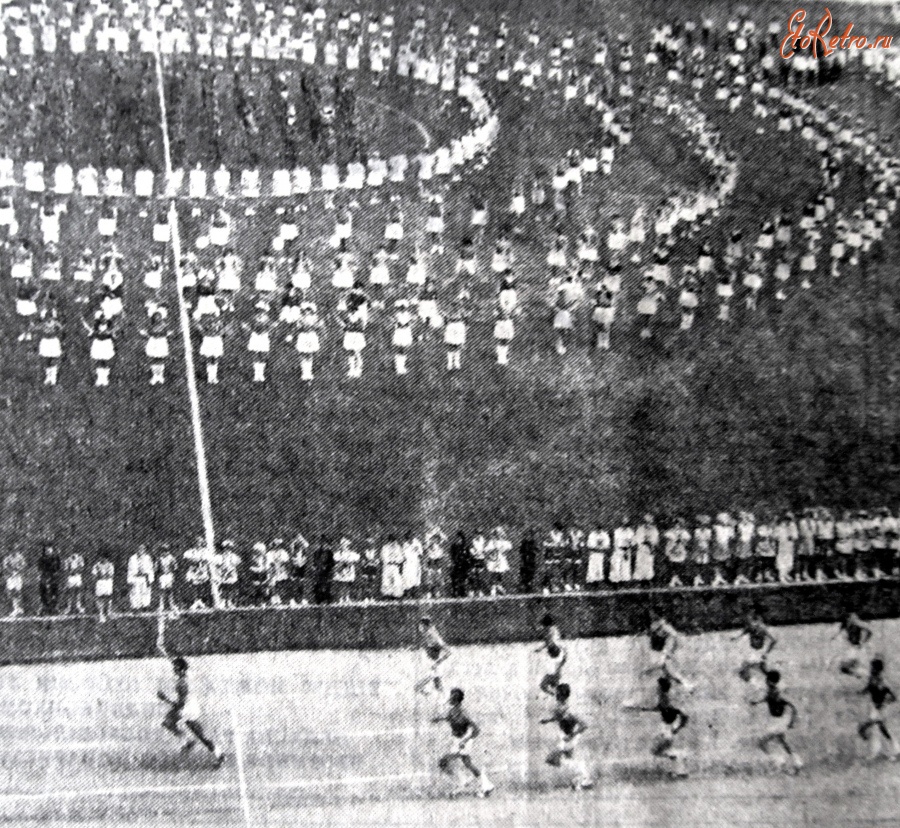 Житомир - Олимпийский огонь на стадионе.