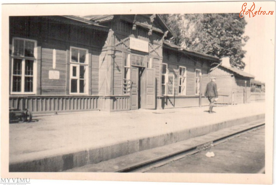 Смоленск - Железнодорожный вокзал станции Гнездово во время немецкой оккупации 1941-1943 гг в Великой Отечественной войне