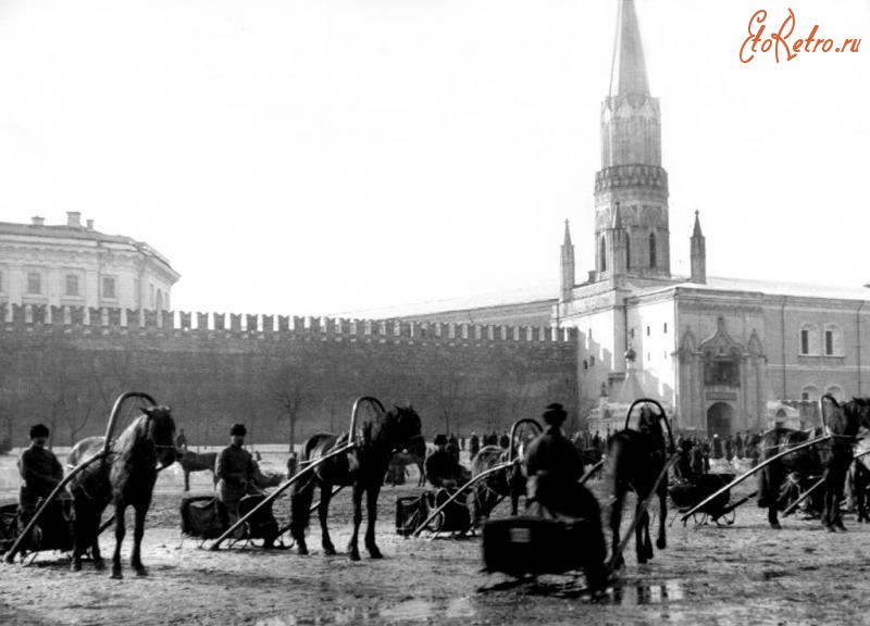 Москва - Извозчики на Красной площади