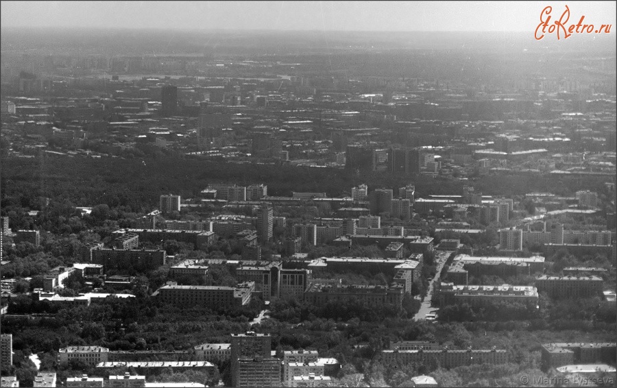 Москва - район Останкино. Вид с воздуха